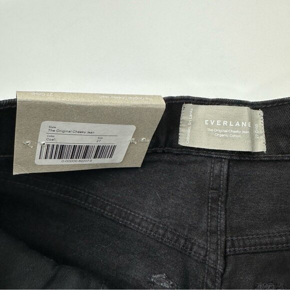 Everlane Women’s NWT Black The Original Cheeky Straight Leg Jean W27-29/L25.5 - Picture 5 of 11